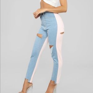 FashionNova high rise jeans